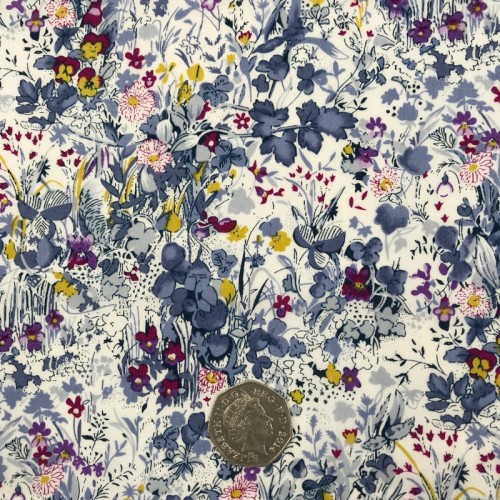 Cotton Lawn - 0169/SI/F - Purple Multi